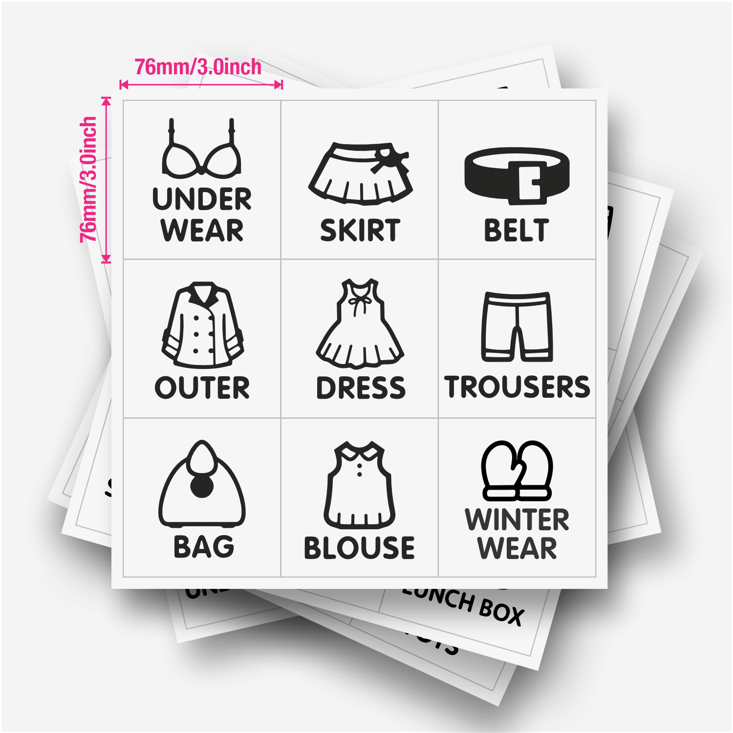 9개/시트, 옷장 정리 라벨, 옷장 의류 라벨 스티커, - Baby Clothing Usa 리뷰 및 가격